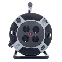   GAO 0010105463 kábeldob, 25 méter, 4 dugalj, max. 3000 W, 3x1.5 mm2, IP20, termo kapcsoló