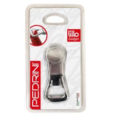   Pedrini 0014-4 sörnyitó, kupakemelő és újrazáró, szilikon és rozsdamentes acél kivitel