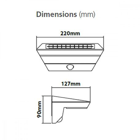 Gizmo Solar Wall Light