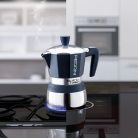 Pedrini Induction kávéfőző, 2 személyes, fekete