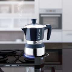 Pedrini Induction kávéfőző, 2 személyes, fekete