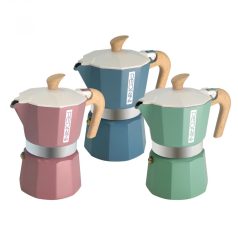   Pedrini MyMoka Color kávéfőző, 6 személyes, alumínium, zöld, kék, bordó színekben