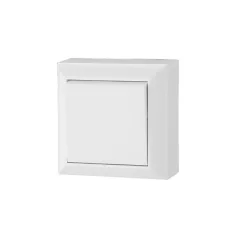   GAO 0323H Business Line IP20 nyomókapcsoló, beltéri, 230 V~ / 50 Hz / 10 A, fehér