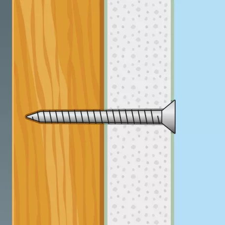 Gipszkarton csavar fa menetes - 3,5 x 45 mm - 60 db / csomag