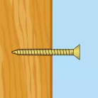 Forgácslap csavar - sárga - 4 x 30 mm - 60 db / csomag