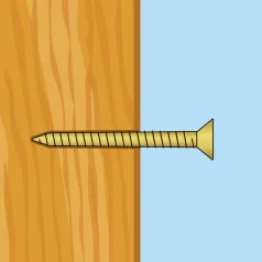 Forgácslap csavar - sárga - 4 x 30 mm - 60 db / csomag