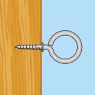 Szemescsavar - 14 x 30 mm - 30 db / csomag