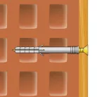 Tipli + csavar - 8 x 60 mm - 12 db / csomag