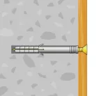 Tipli + csavar - 8 x 60 mm - 12 db / csomag