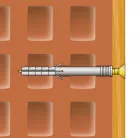 Tipli + csavar - 10 x 80 mm - 10 db / csomag