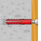 Tipli + csavar - 6 x 30 mm - 25 db / csomag