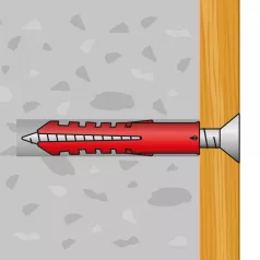 Tipli + csavar - 6 x 30 mm - 25 db / csomag