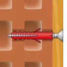 Tipli + csavar - 6 x 30 mm - 25 db / csomag