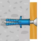 Tipli + csavar - 8 x 40 mm - 20 db / csomag