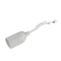   GAO 0513057555 foglalat sorkapoccsal, E27, fehér, beltéri kivitel