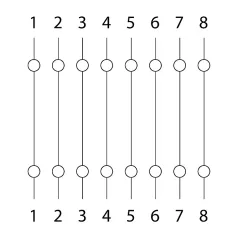 8P8C Cat.5 toldó