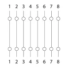 8P8C Cat.5 toldó