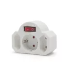 3-as fali elosztó - kapcsolóval