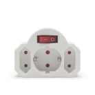 3-as fali elosztó - kapcsolóval