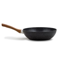   Nava 10-144-110 Nature tapadásmentes Wok serpenyő, kőbevonattal, 28 cm