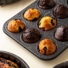 NAVA 10-239-004 Imperial muffin sütőforma, 26,5 x 35 cm, 0,4 mm vastagság, 3 cm magasság, szénacél, tapadásmentes bevonat