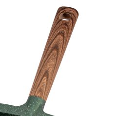   Nava 10-255-020  Ωmega tapadásmentes öntött alumínium grillserpenyő, kőbevonattal, 28 cm