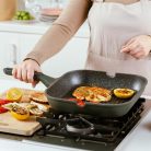 Alumínium grillserpenyő