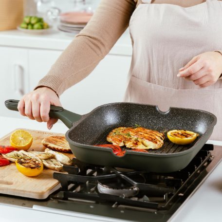 Alumínium grillserpenyő