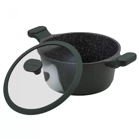 NAVA 10-302-060 Imperial tapadásmentes alumínium lábas, kőbevonattal, 20cm átmérő