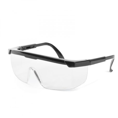 FŰKASZA védőszemüveg szemüvegeseknek, Professzionális szemüveg UV védelemmel - átlátszó - állítható méret unisex kivitel