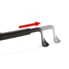 FŰKASZA védőszemüveg szemüvegeseknek, Professzionális szemüveg UV védelemmel - átlátszó - állítható méret unisex kivitel