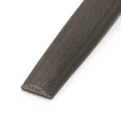   Precíziós reszelő fémhez - félkör alakú - kétszeres vágású - közepes durvaságú