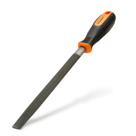 Precíziós reszelő fémhez - félkör alakú - kétszeres vágású - közepes durvaságú