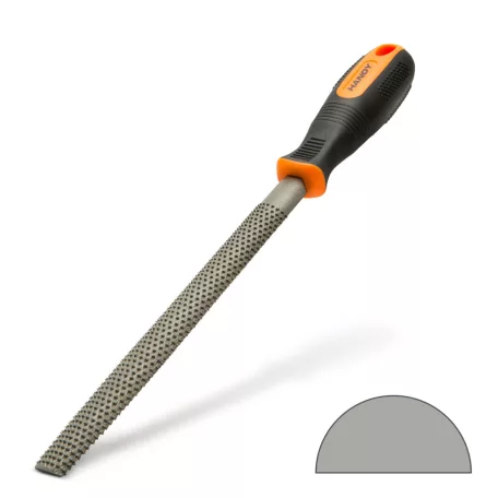 Ráspoly fához - félkerek, tompavégű - közepes durvaságú