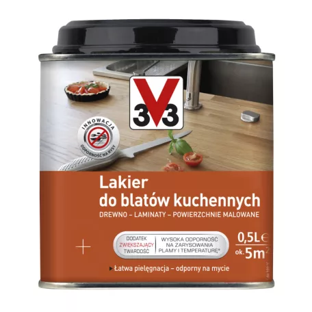 V33 kétkomponensű Konyhai munkalap Lakk 0,5l