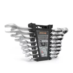   Racsnis csillag-villáskulcs készlet - 8,10,13,14,15,17,19, 21 mm - flexibilis fejjel
