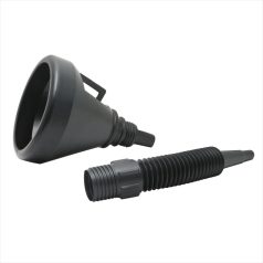 Üzemanyag tölcsér - fém szűrővel - 36 x Ø3,5/13,5 cm