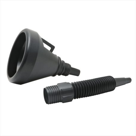 Üzemanyag tölcsér - fém szűrővel - 36 x Ø3,5/13,5 cm