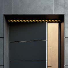   Veszélyt jelző ragasztószalag - sárga / fekete - 50 mm x 33 m