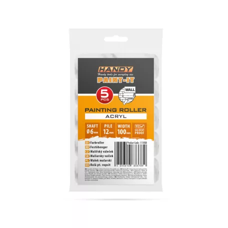 Festőhenger - akril - 100 mm - 5 db / csomag
