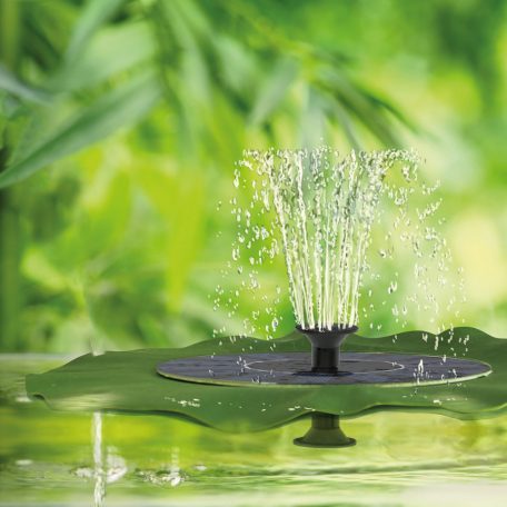 MILVENGO napelemes kerti szökőkút csobogó Szolár szökőkút - lótuszlevél - 285 x 285 mm