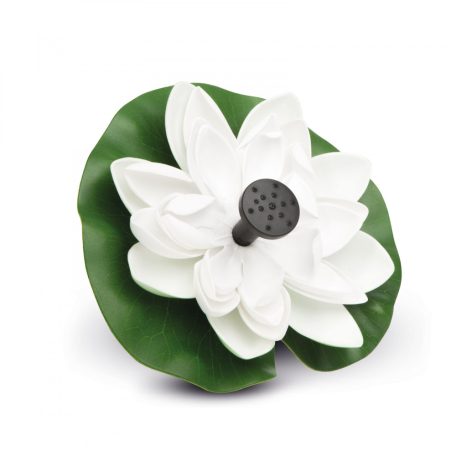 Garden of eden Szolár szökőkút - fehér tavirózsa - 180 x 170 mm