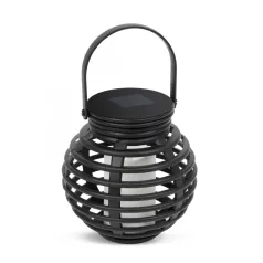   LED-es szolár lámpa - gyertyafény - felakasztható - melegfehér - 10 x 11 cm