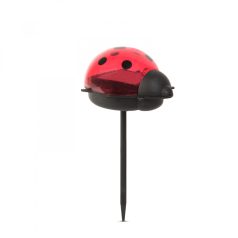   LED-es szolár lámpa - katica - hidegfehér - sárga / piros - 75 x 60 x 156 mm