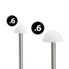  LED-es szolár lámpa - 12 db mini gomba - melegfehér - 28,5 cm x 4 m