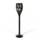 LED-es szolár lámpa - leszúrható / fali / szabadonálló - lángeffekt - 12 sárga LED - 90 x 410 mm