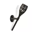 LED-es szolár lámpa - leszúrható / fali / szabadonálló - lángeffekt - 12 sárga LED - 90 x 410 mm