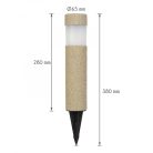 LED-es szolár lámpa - kőmintás - műanyag