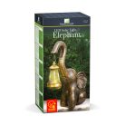 LED-es szolár lámpa - elefánt - melegfehér - műanyag - 30,5 x 12 x 24 cm