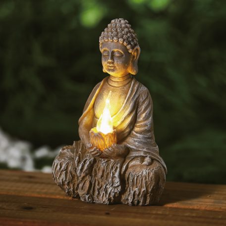 Szolár Buddha - 1 LED - 12,5 x 8,5 x 19 cm - 2 féle